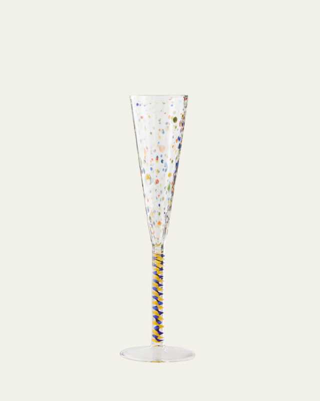Multicolor Champagne Flute
